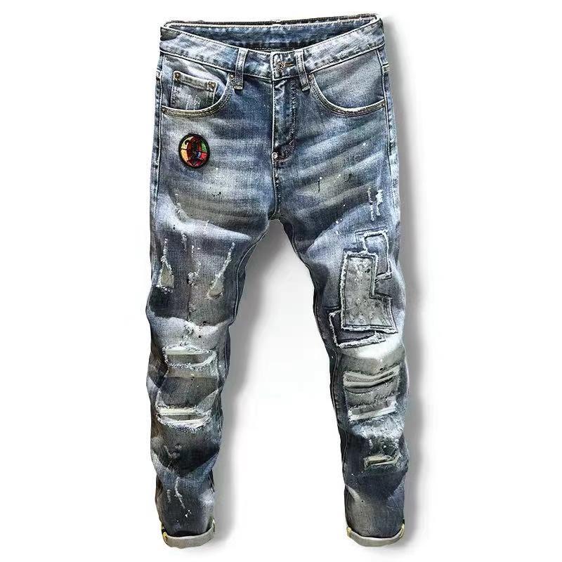 

Brand Diesel Jeans Distressed Ripped Biker Hommes Slim Fit Motard Denim Jeans Skinny Ripped 2021 Mode Pantalons Designer Hight Quality, Tc038