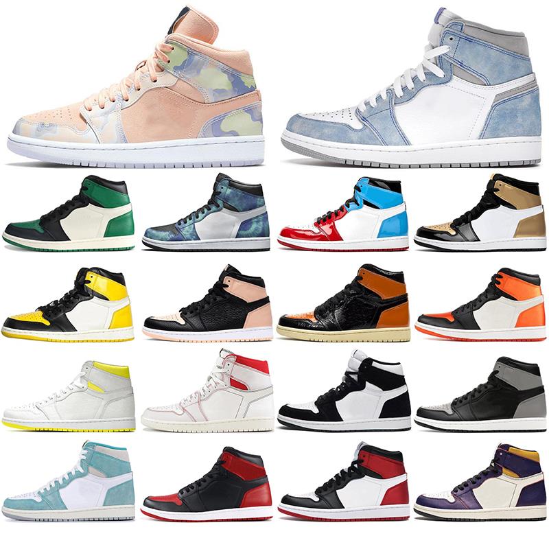 

Chicago shoes high Fashion 36-46 men basketball Jumpman 1 Obsidian Black 1s Shattered Backboard Twist sneakers size sports mens women t Noar