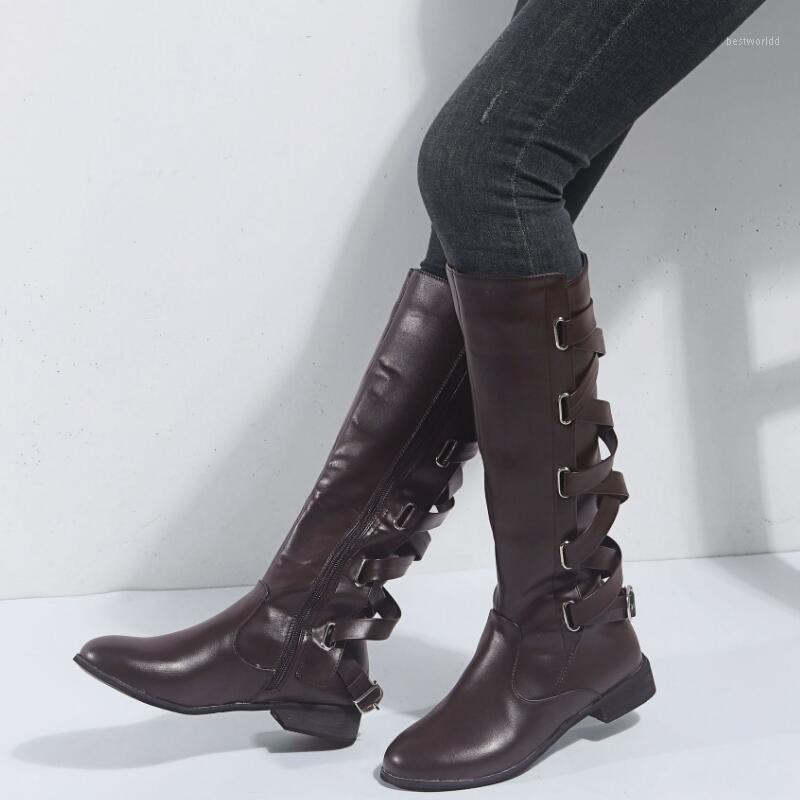 

Plus size 34-43 Thigh High women boots flats shoes women PU leather shoes fashion winter warm Knight boots Zapatos Mujer Botas1, Yellow