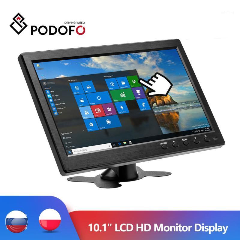 

Podofo 10.1" LCD HD Monitor Mini TV & Computer Display Color Screen 2Channel Video Input Security Monitor With Speaker/BNC/AVI1
