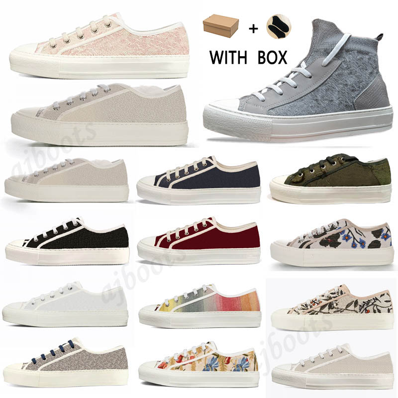 

2021 Sell Well High Quality Women shoes Espadrilles Sneakers printing Walk Sneaker Embroidery canvas Platform Shoes Girls Flat Low, Box