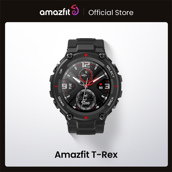 

New 2020 CES Amazfit T rex T-rex Smartwatch Control Music 5ATM Smart Watch GPS/GLONASS 20 days battery life MIL-STD for Android, Khaki
