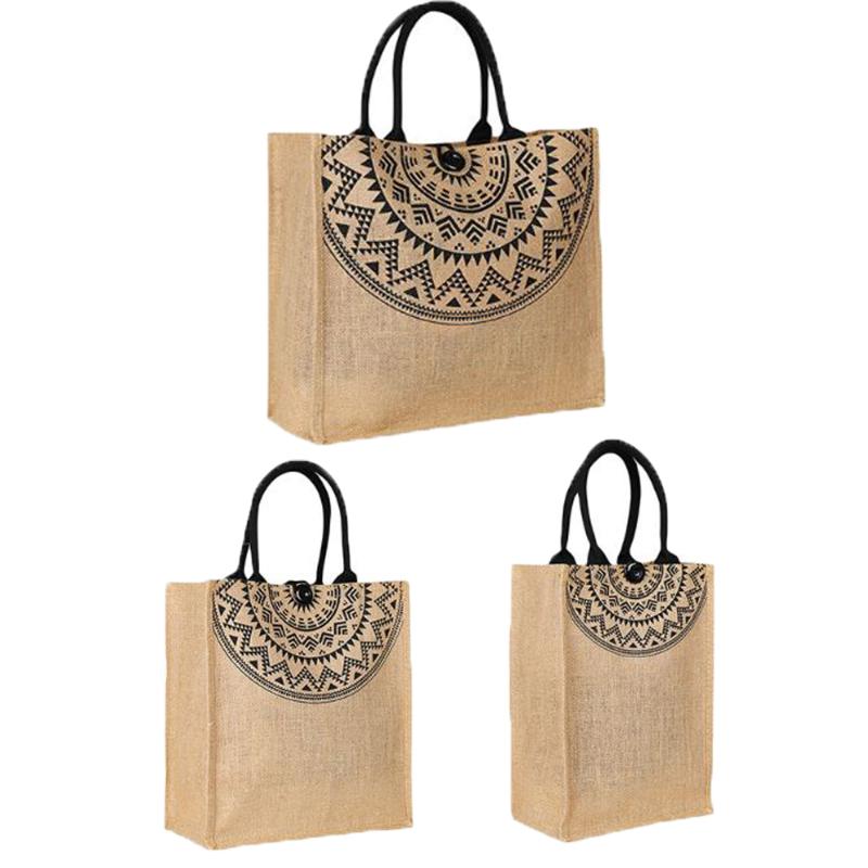 

Classic Jute Hessian Reusable Eco Friendly Tote Shopper Grocery Shopping Bag