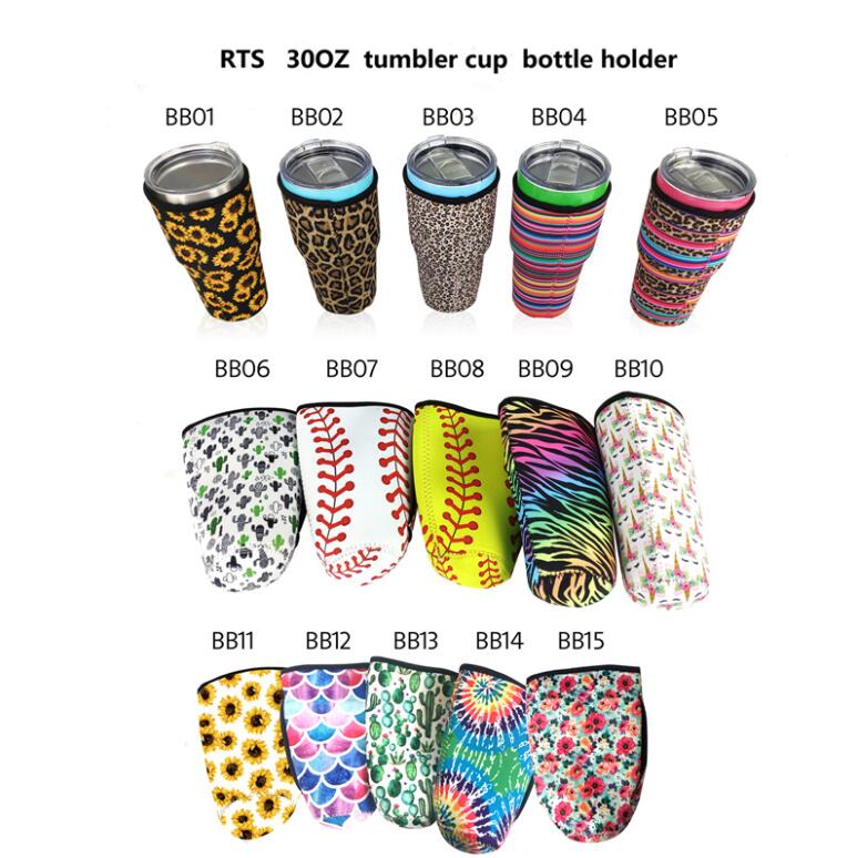 

Baseball Tumbler Carrier Holder Pouch Neoprene Insulated Sleeve bags Case For 30oz Tumbler Coffee Cup Water Bottle CCA12653 70pcs