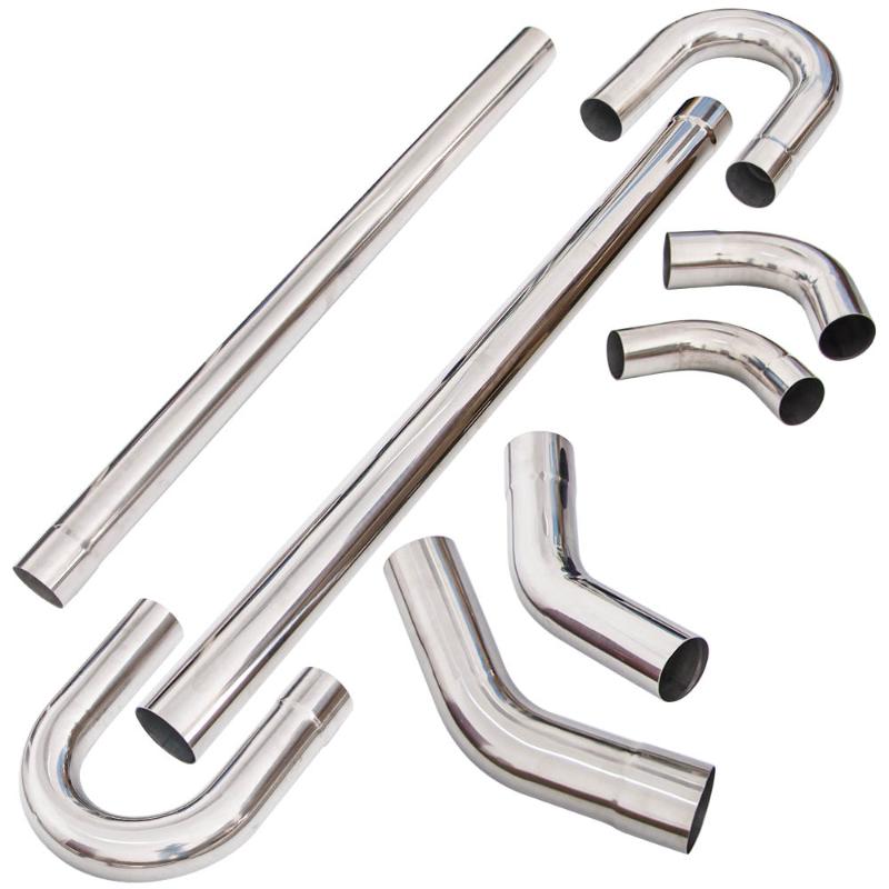 

3 inch 304Stainless Exhaust Tube Piping Straight Bent 45 180 90 Degree Pipe Kit