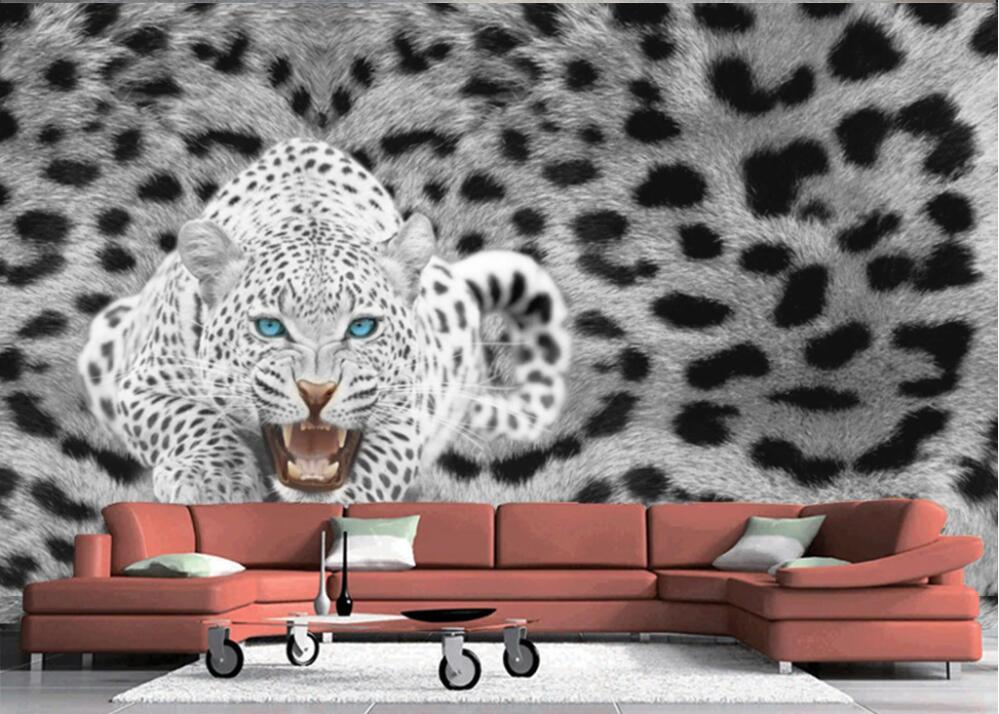 

3d wallpaper custom photo mural on the wall Modern fashion leopard living room home decor 3d wall murals wallpaper for walls 3 d, Non-woven