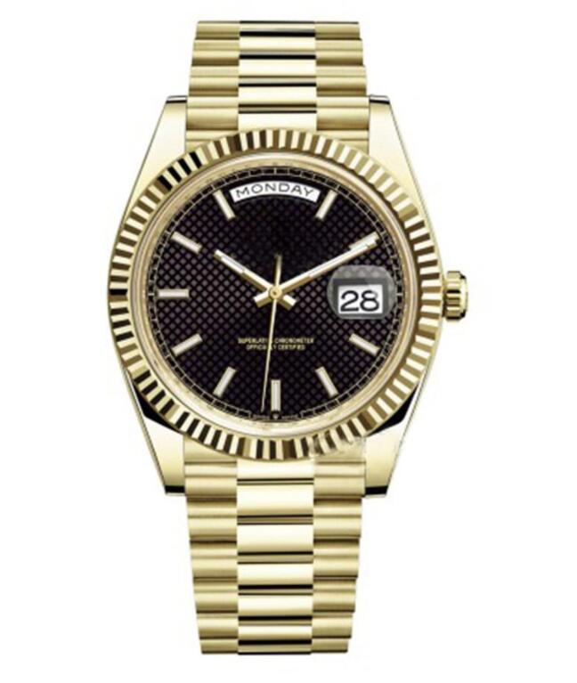 

Men's Watch Day 40mm Date Automatic watches Stainless Steel strap waterproof Men Wristwatch With box