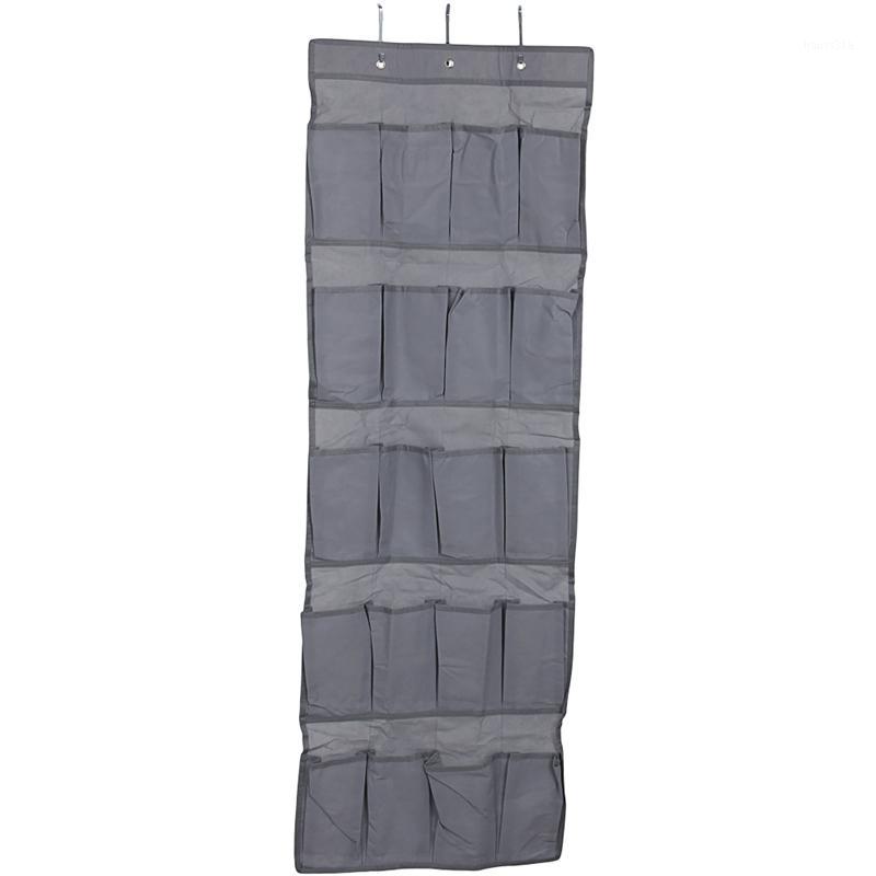 

20 Pocket Hanging Storage Hanging Door Shoes Organizer Space Saver Rack Storage 634E1, Gray