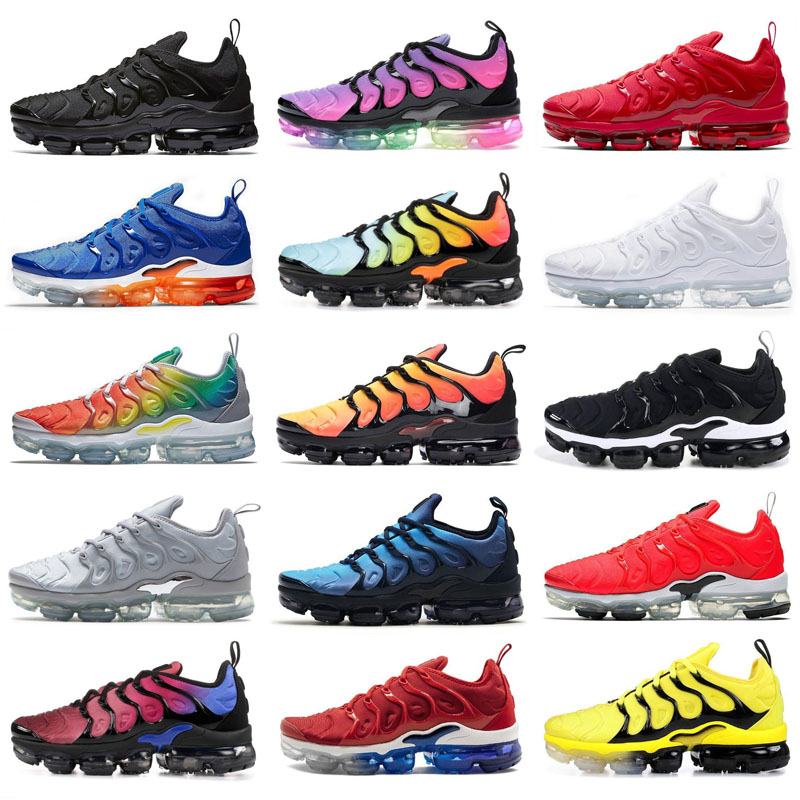 

2021 New TN Plus running shoes mens womens DETAILED triple black white red photo bule Pastel sports sneakers trainers fashion Breathable, As photo 7