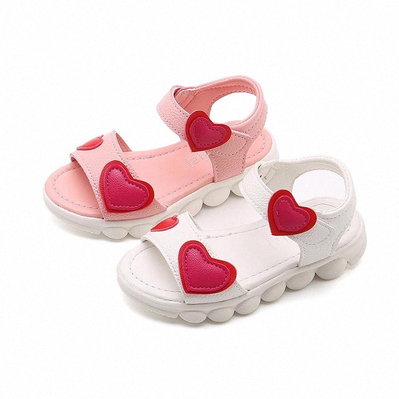 

New Girls Sandals Summer Fashion Sports Casual Baby Children Love Shoes Soft Bottom Breathable Toddler Shoes Size 22-37 #zA5t