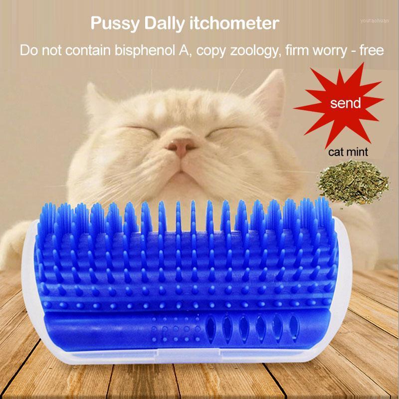 

Cat Brush Cats Pet Hair Removal Comb Wall Corner Massager Cat Scratcher Toy Hair Shedding Trimming Catnip device Apparatus1