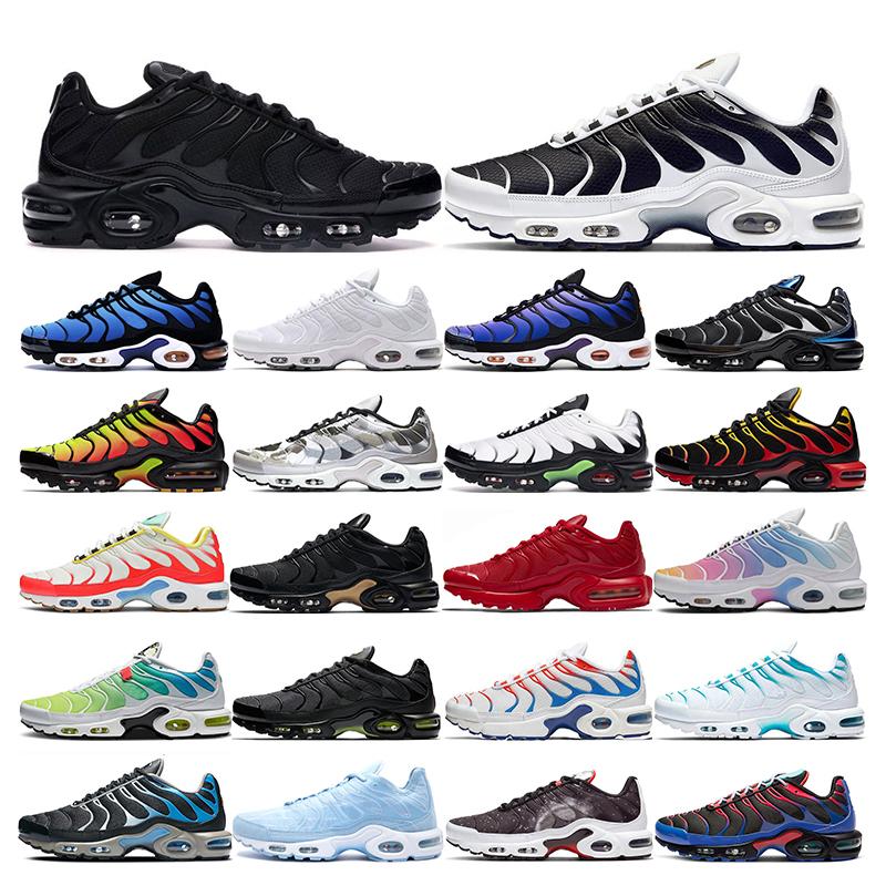

mens tn plus women running shoes trainers triple black white Hyper Blue Oreo Smoke Grey Worldwide Pink Fade men Outdoor sports sneakers, 16
