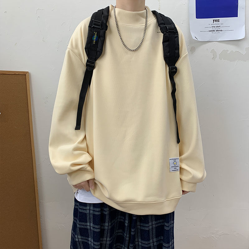 

Sweat 2021 Male Spring and Winter New Fine Plus Size Sweater Young Men's Clothes U7IW, Beige.