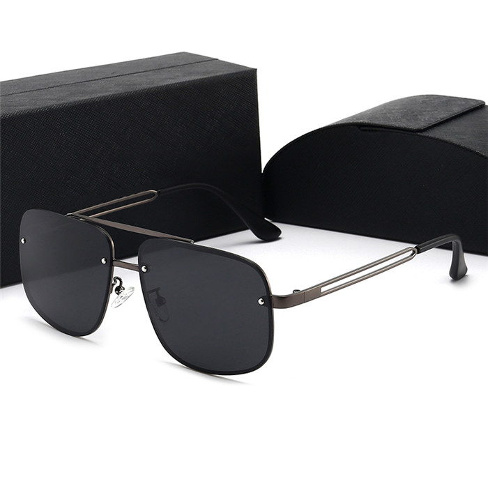 

2021 Luxury Fashion Vintage Square Sunglasses Women Outdoor Sports Designer Mens Metal Goggles Glasses With Gift Box