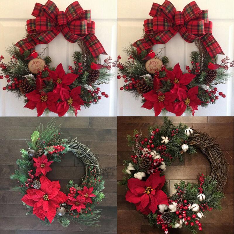 

Tree decoration christmas wreath ornament wall hanging door garland pine tree1