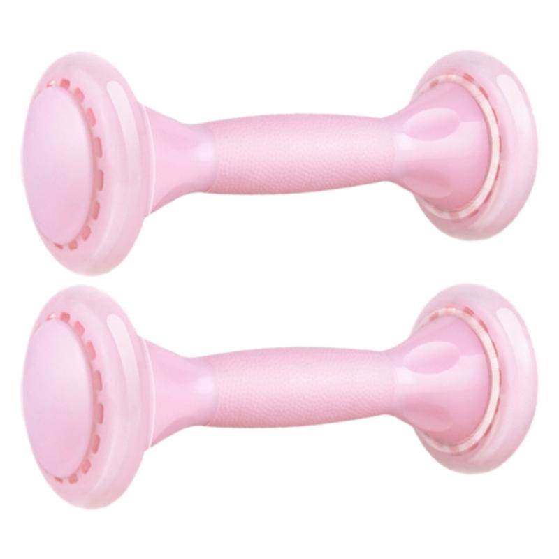 

Dumbbells Deluxe Vinyl Coated Hand Weights All-Purpose Color Coded Dumbbell for Strength Training Set of 2, Pink