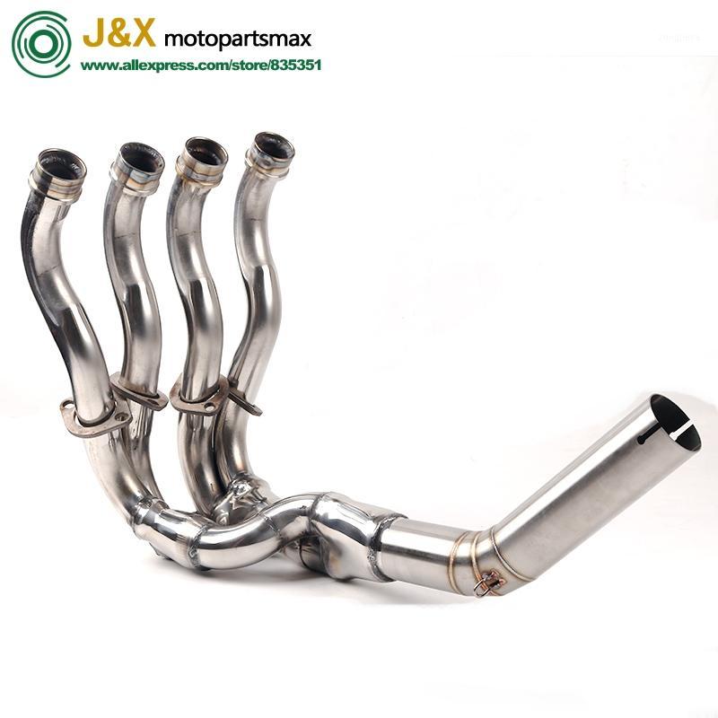 

Motorcycle Exhaust 304 stainless steel contact Pipe slip-on Elbow For Su zuki GSXR 600 750 R600 R750 2006-2020 K6 K71