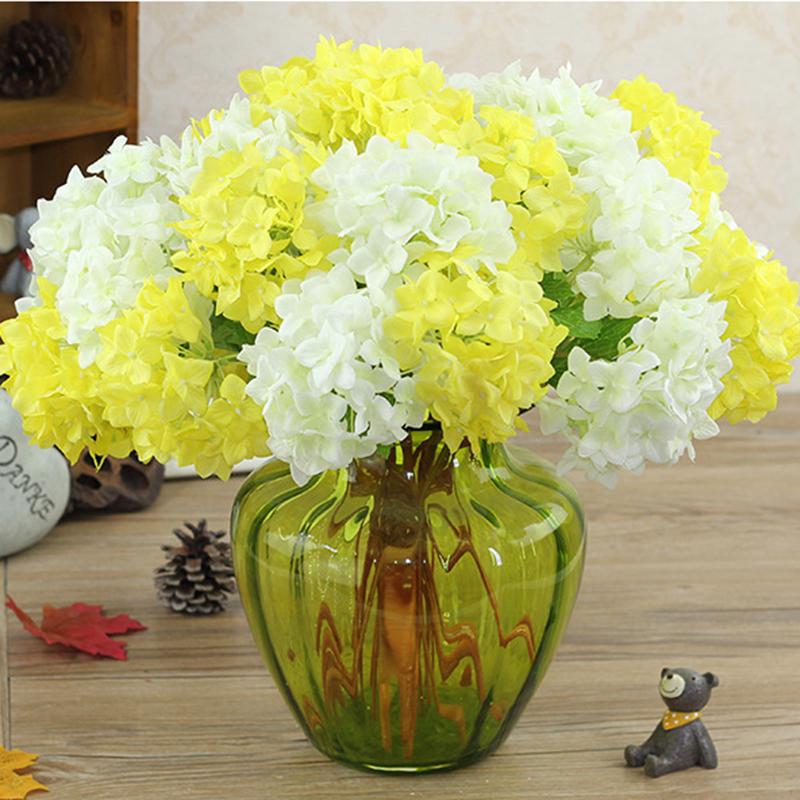 

Luxury Artificial Hydrangea Flower Silk Peony Flowers Plant Home Wedding Decoration Arrangement Room Hydrangea DIY Flors, Blue