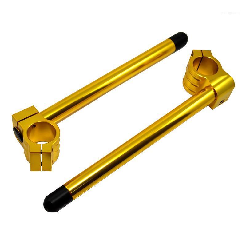 2PCS High Quality 45mm Clip-ons Handlebars All Gold For Universal Motorcycle