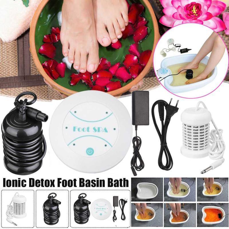 

Electric Massagers 25W Home Mini Detox Foot Spa Machine Cell Ionic Cleanse Device Lonic Aqua Bath Massage Bath1