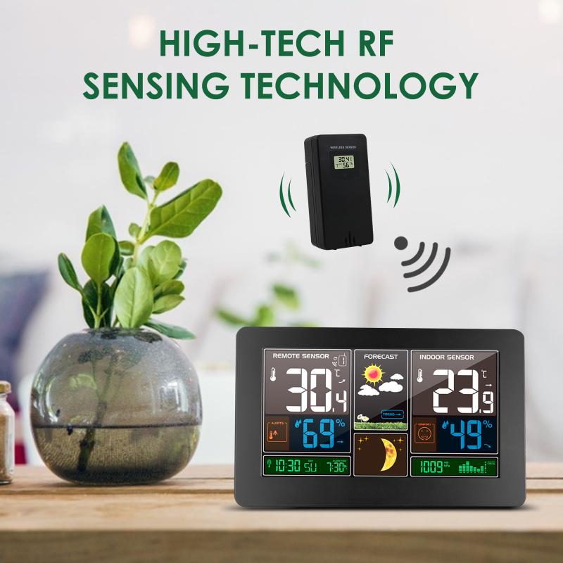 

Wireless Weather Station Weather Stations Wireless Indoor Outdoor Multiple Sensors Digital Temperature Humidity Monitor