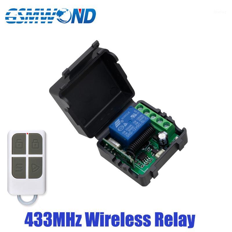 

433MHz Wireless Relay DC 12V Single Channel Relay Module RF Wireless Switch Receiver + Remote Control Transmitter DIY Kit1