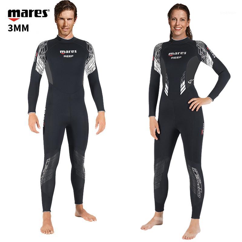 

Mares 412382 412383 Wetsuit REEF 3mm Scuba Diving Suit Men Women Neoprene Snorkeling Suit Underwater1