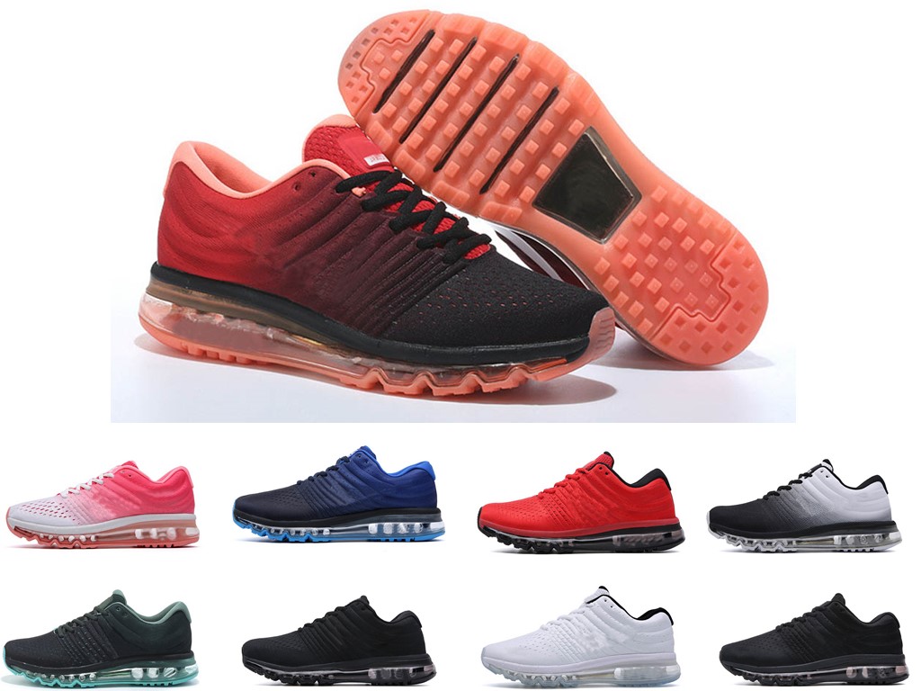 

selling 2017 KPU men women Running Shoes Quality Mens walking Shoe Triple black white Red Sneakers outdoor chaussure trainers size 36 to 45, If you need shoes with boxes