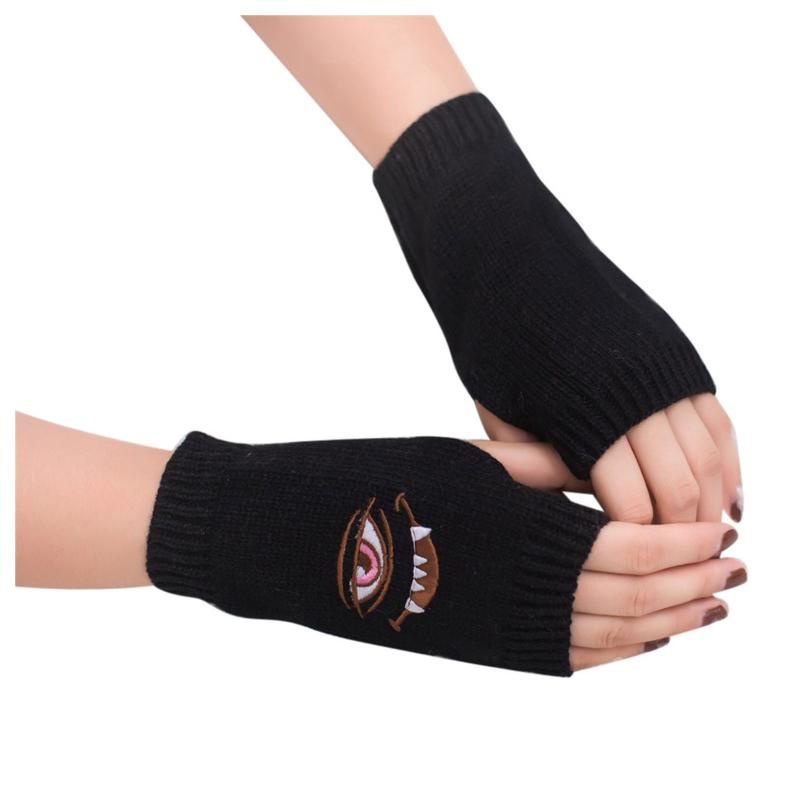 

Women Knitted Arm Fingerless Keep Warm Winter Gloves Soft Warm Mitten Funny Fingerless Gloves Winter Hiver Femme #W5