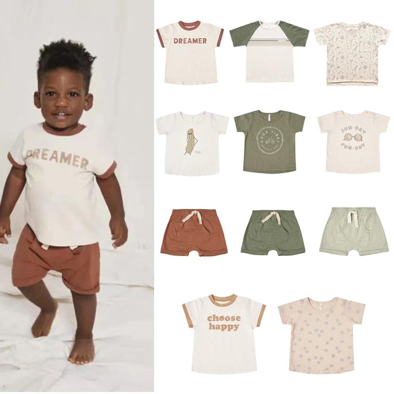 

T-shirts Kids T Shirts 2021 Summer Brand Design Boys Girls Cute Fashion Short Sleeve Baby Toddler Cotton Tops Tees Clothes, Blue