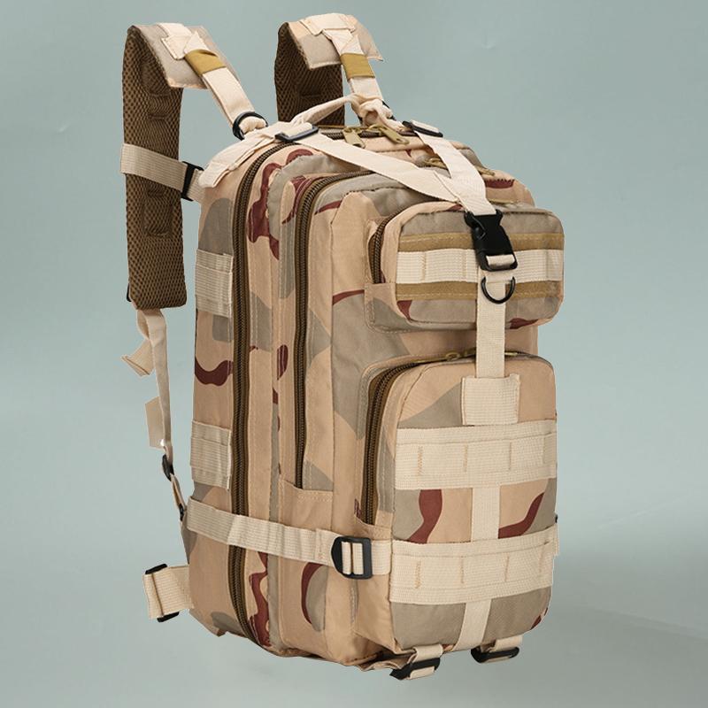 

Outdoor Backpack Mountain Hiking Daypack Camouflage Large Capacity Multi Pockets Webbings Rucksacks, Style 1