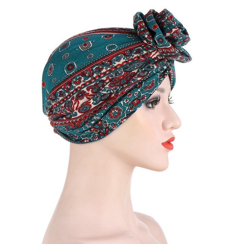 

Women Headwrap All Size Bandana Headwear Ladies Multicolor Hair Scarf Printed Knot Vortex Turban Milk Silk African Pattern Hat, Ht5160pk
