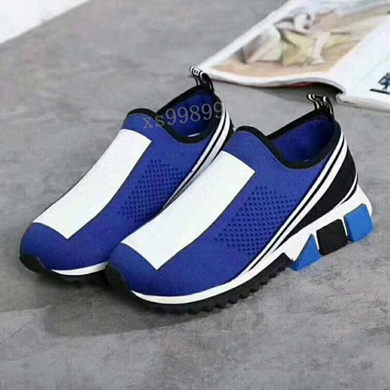 

2021 new high-quality classic low-top Sorrento logo embellished stretch plain sneakers men and women rubber slip-on casual shoes