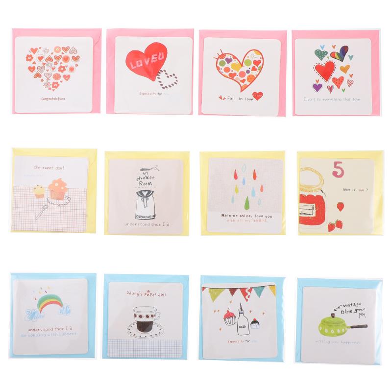 

168pcs Valentine's Day Message Cards Small Greeting Cards Blessing