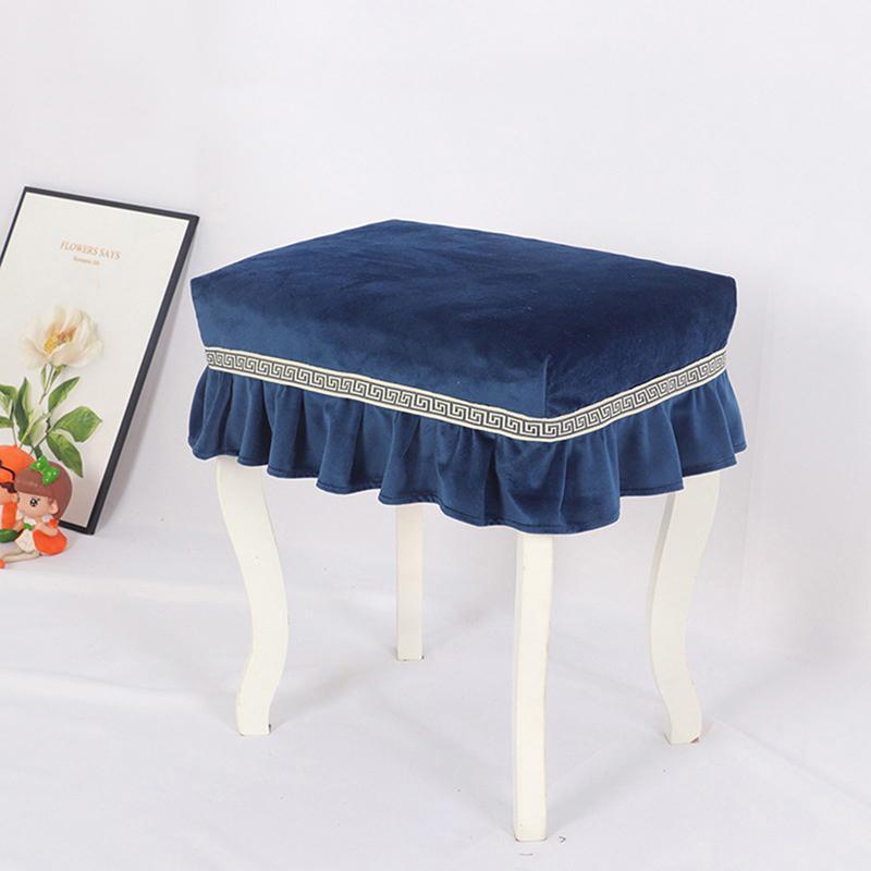 

Hot Sales Women Makeup Stool Cover Anti-slip Seats All-inclusive Chair Covers Elastic Stool Protector Elegant Piano Covers1