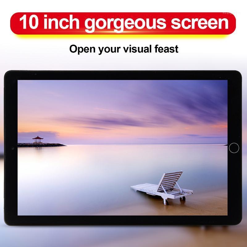 

10.1 inch Android 9.0 Tablet 4G Network High-quality Rear Three-camera Tablet with 6GB+128GB Tablet, Dual SIM Card Phone1, Black