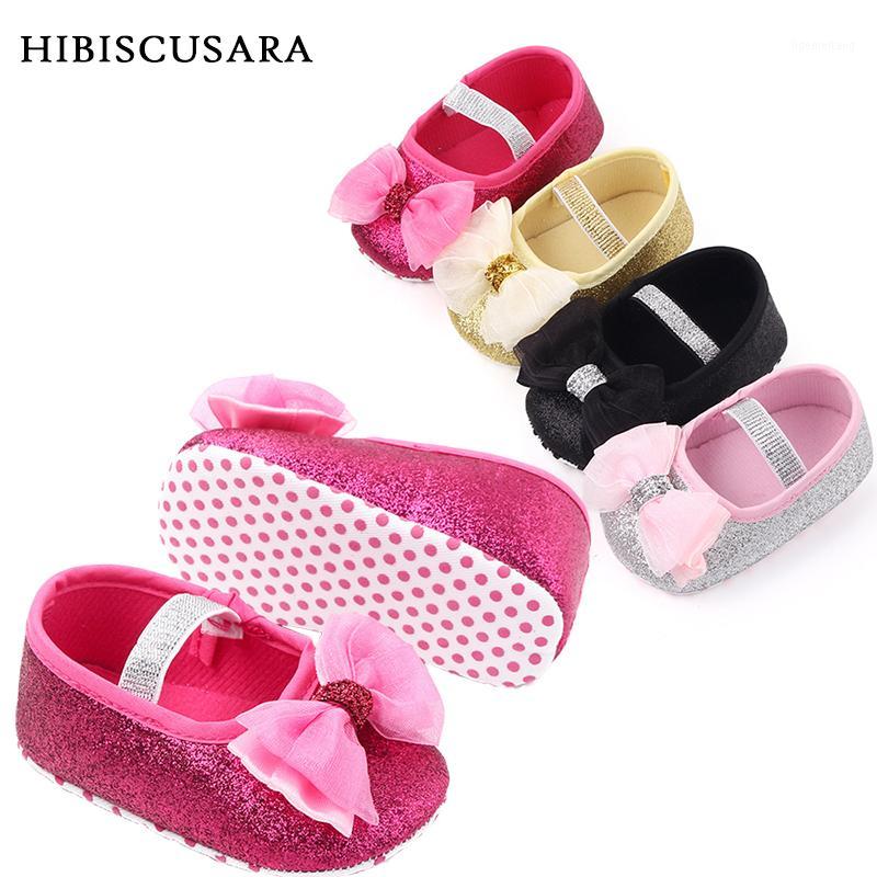 

New Baby Girl Shoes Sequined Infant Girl Soft Sole Shoes Princess Crib First Walkers Toddler Kids Blingbling Crib Bow1, Black