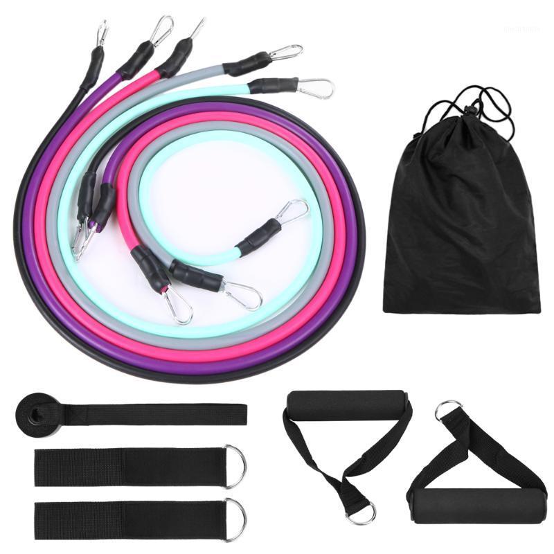 

11pcs Resistance Bands Set Workout Fintess Exercise Tube Bands Door Anchor Ankle Straps Cushioned Handles for Home Gym Travel1