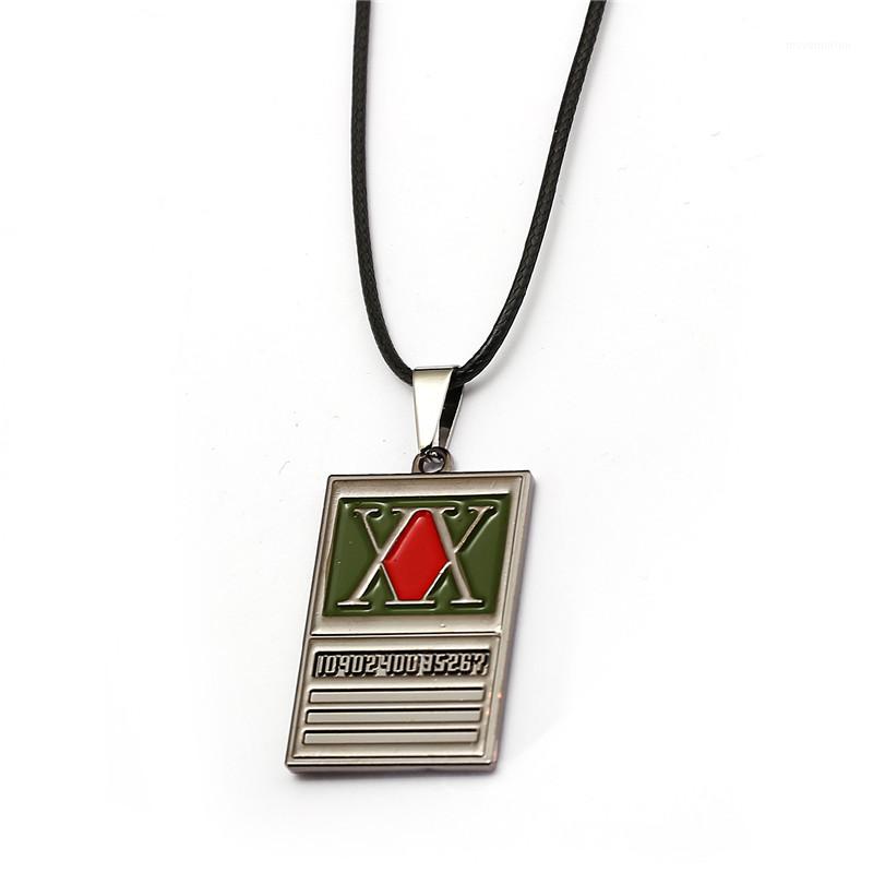 

HSIC x Necklace Rich Men Square Metal Pendant Necklace Rope Chain Men Jewelry Valentines Day Gift HC126941