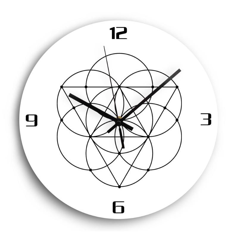 

White Acrylic Digital Wall Clock Modern Design 12'' Silent Circular Quartz 3D Decorative Wall Clocks for Living Room Home Decor