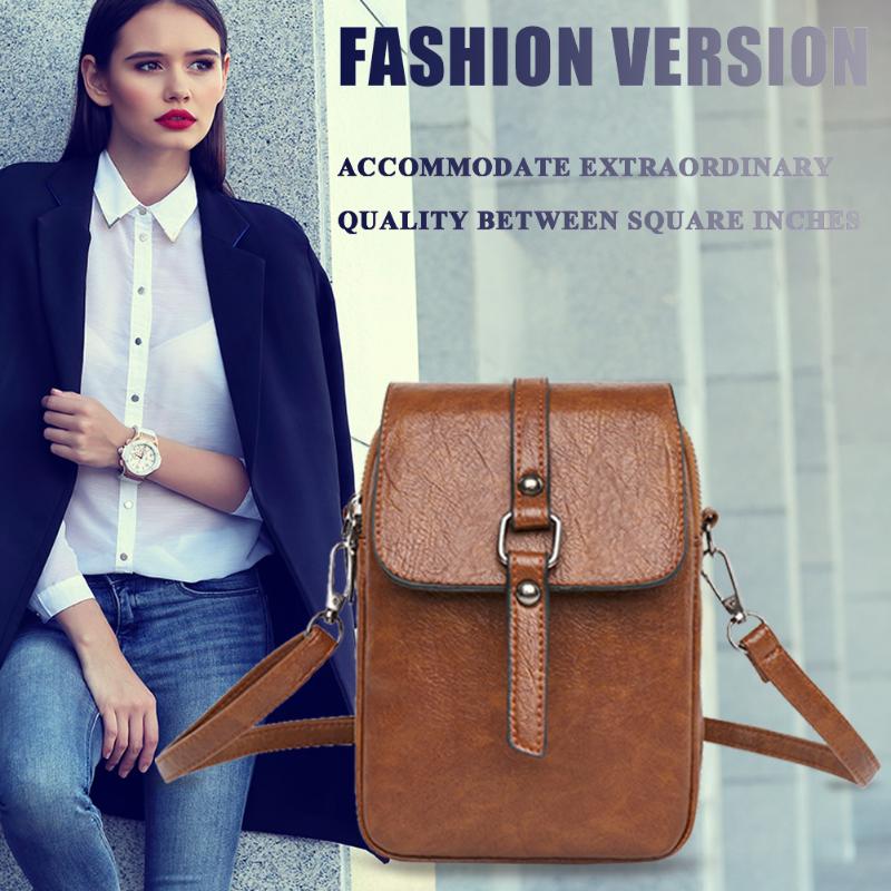 

Zipper Shoulder Bag Travel Women Double Layer Daily Pocket PU Crossbody New Quality Shoulder Bag Women PU Leather Handbag