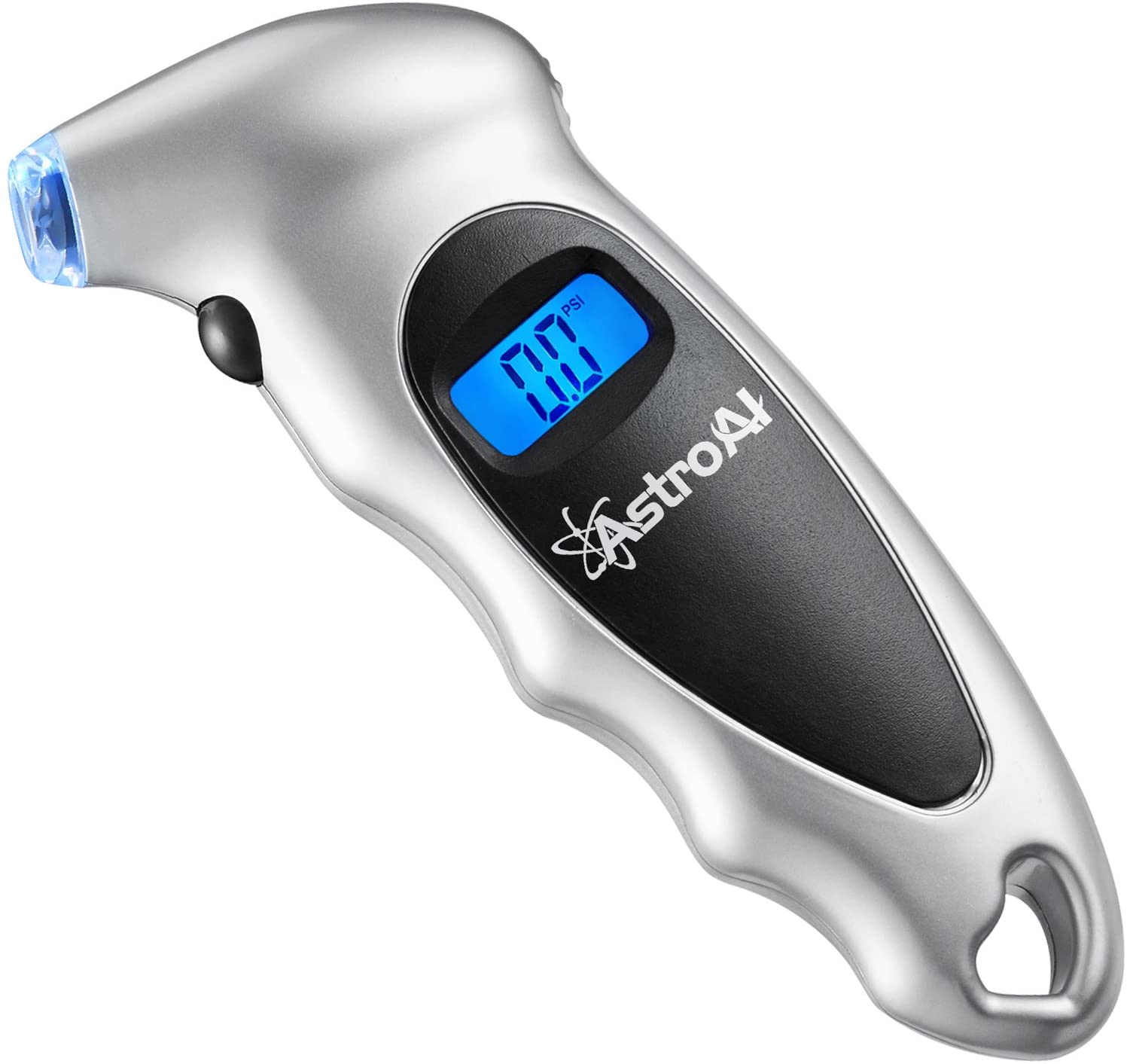 

Digital Tire Pressure Gauge 150 PSI 4 Settings for Car Truck Bicycle with Backlit LCD and Non-Slip Grip, Silver (1 Pack)