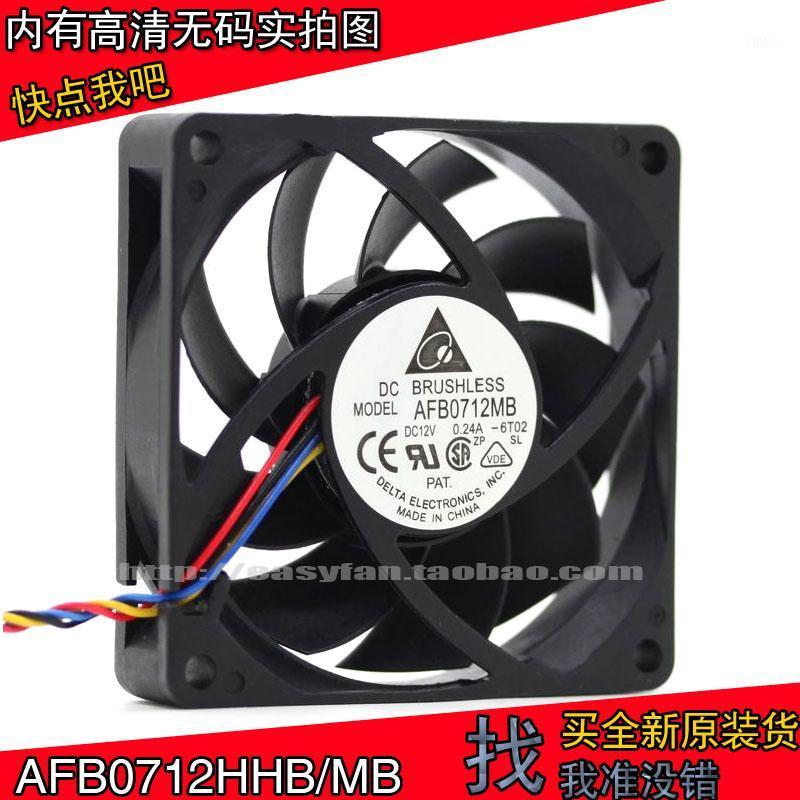 

New Original Delta AFB0712HHB/AFB0712MB AMD CPU radiator 7cm 4-pin PWM ball fan 70x70x15mm cooling fan1