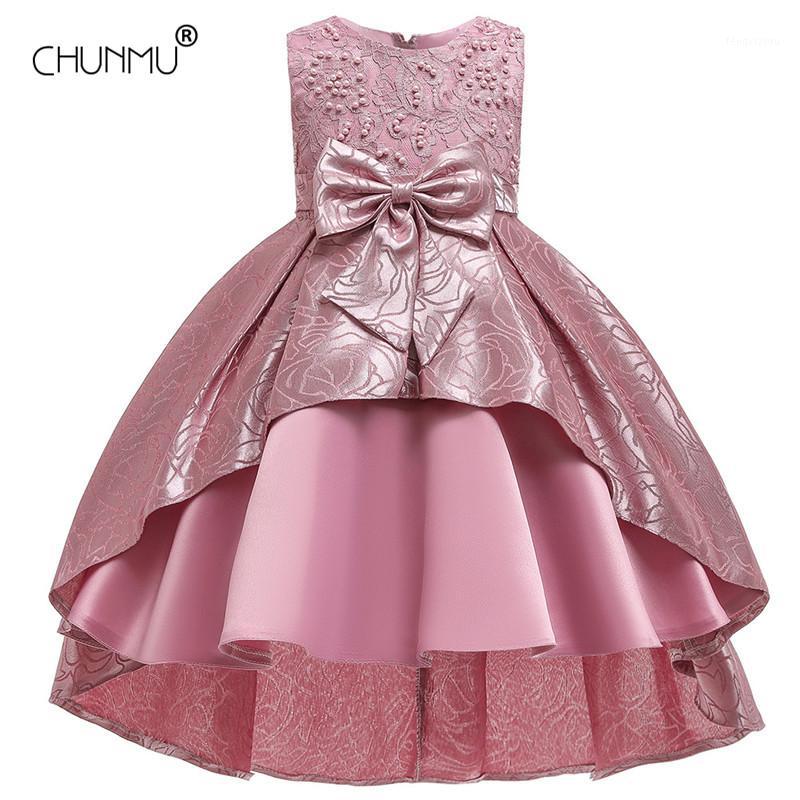 

Kids Dresses for Girls Flower Bow Tutu Kids Clothing Elegent Birthday Wedding Girls Dresses for Children Princess Custumes1, Blue