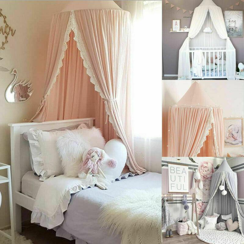 

Kids Baby Bed Canopy Bed Cover Mosquito Net Curtain Bedding Home Dome Cotton Tent1