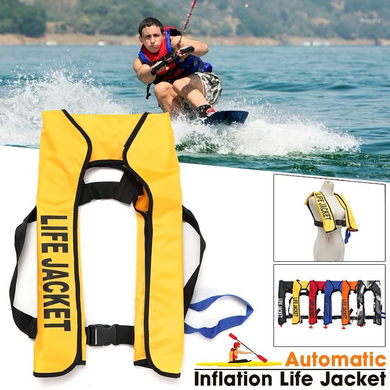 

Adult Life Vest Jacket Polyester Swimming Boating Ski Surfing Survival Drifting Life Vest with Whistle Water Sports Man Jacket1