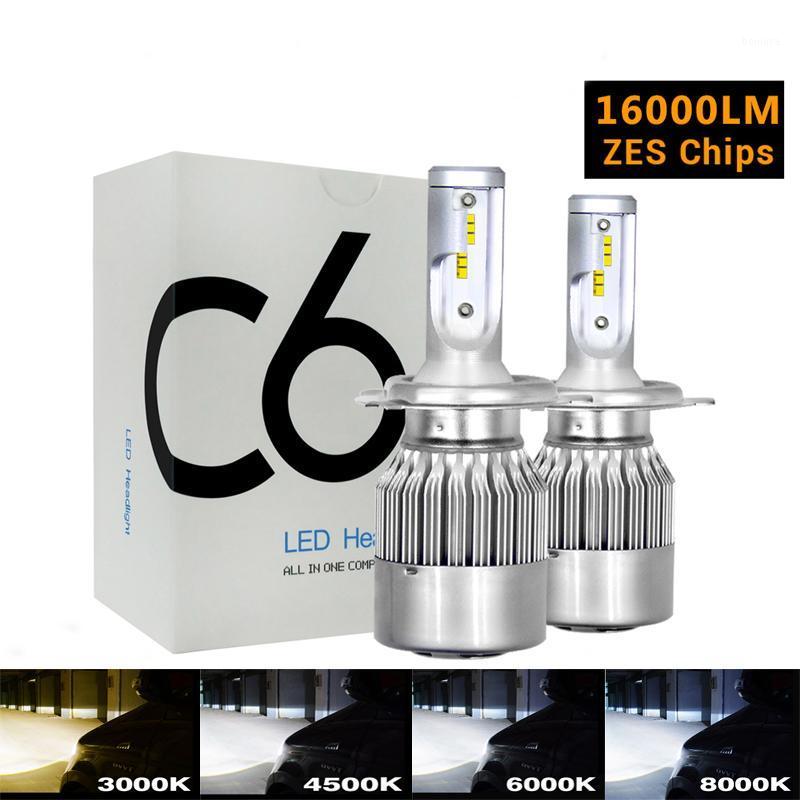 

ZTZPIE 6000K 4500K 3000K 8000K 16000LM C6 Plus Led H4 ZES Chips Car Headlight Bulbs H7 LED H1 H11 H8 3 9005 4 Lamp 12V1