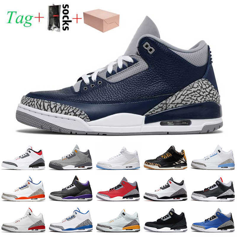 

LOW NEW With Box Georgetown 2021 Jumpman 3 3s Mens Basketball Shoes Retro UNC Laser Orange Cool Grey Court Purple Katrina JTH Trainers, Item35 pit crew 40-47