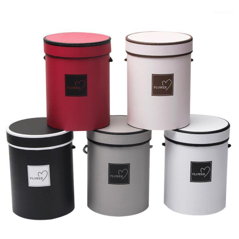 

3 Pcs Flower Box Ladies Presents Box Handheld Bouquet Mini Paper Packing Case Bucket Vase Replacement Florist Gift Storage Boxes1