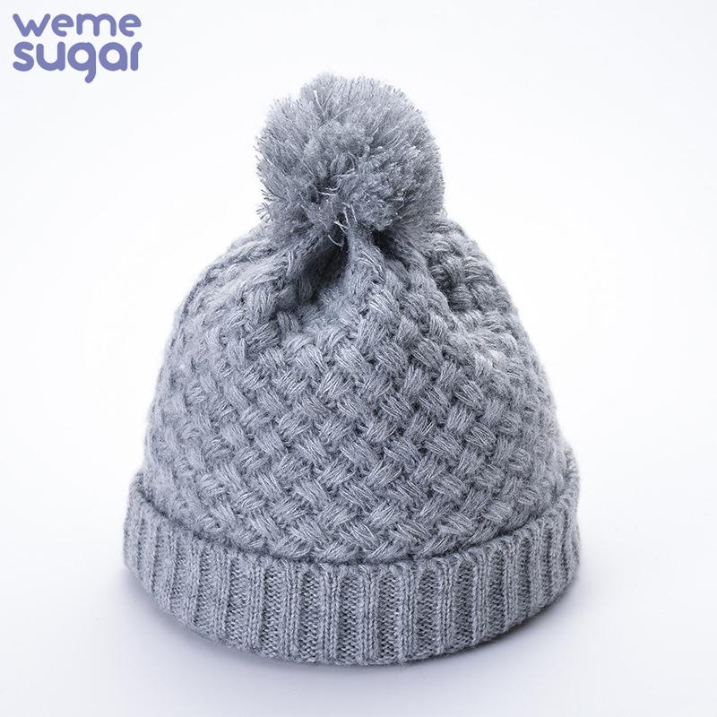 

WeMe Hot Sale Knit Hat Warm Soft Breathable Winter Knitted Caps, Grey